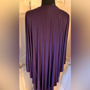 Monif C NWT Bridgette Cape-Back maxi dress purple